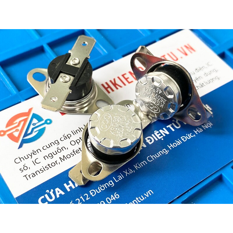 [Combo 5 chiếc] Relay nhiệt KSD301 45 độ 10A 250V thường đóng