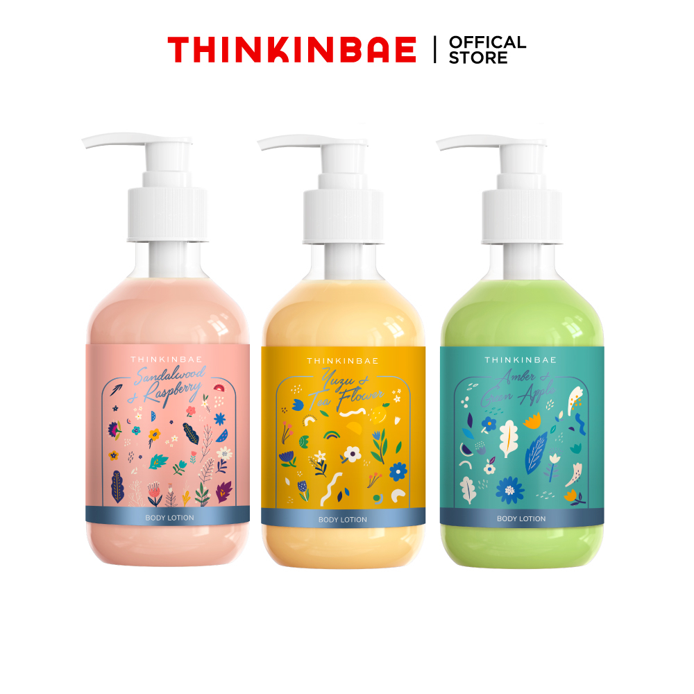 Combo Trọn bộ 3 Chai Sữa Dưỡng Thể Cấp Ẩm Cho Da Thinkinbae 300ml