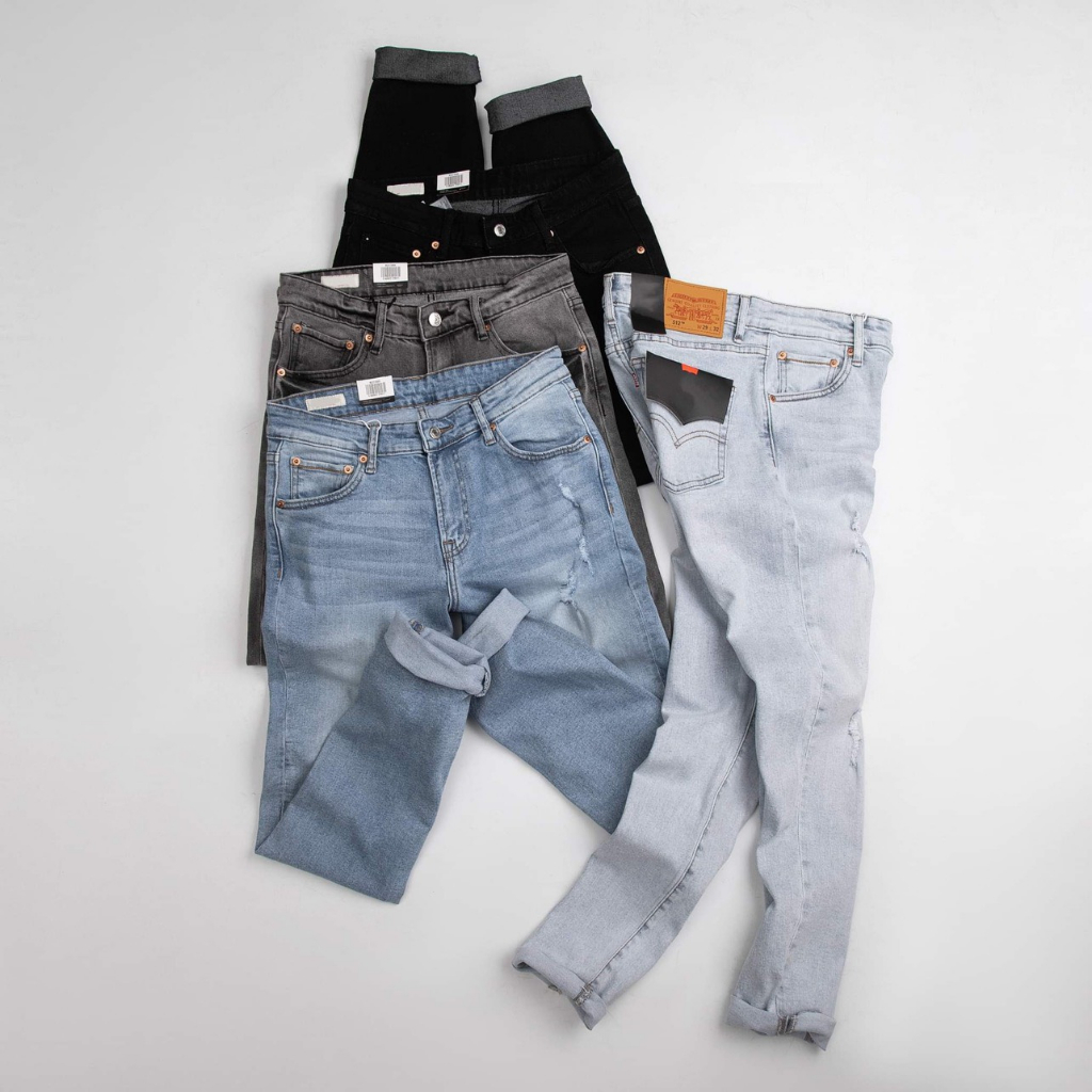 Quần Jean Dài Nam Levy’s - Chất Jean co dãn, chất jean dày dặn, dáng slim fit, tôn dáng, thoải mái trong từng hoạt động