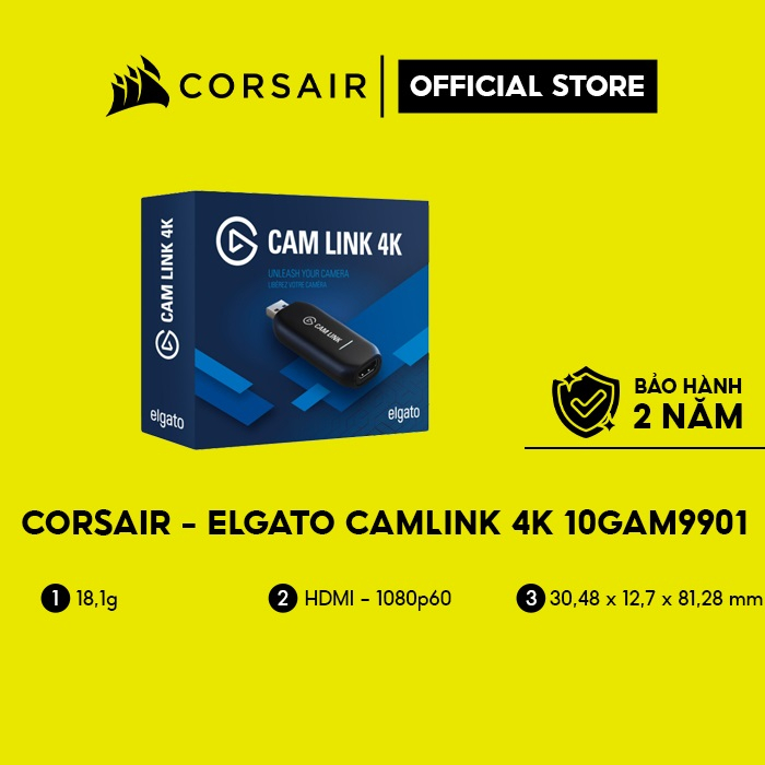 Thiết bị chuyển đổi hình ảnh Corsair - Elgato CamLink 4K (10GAM9901)