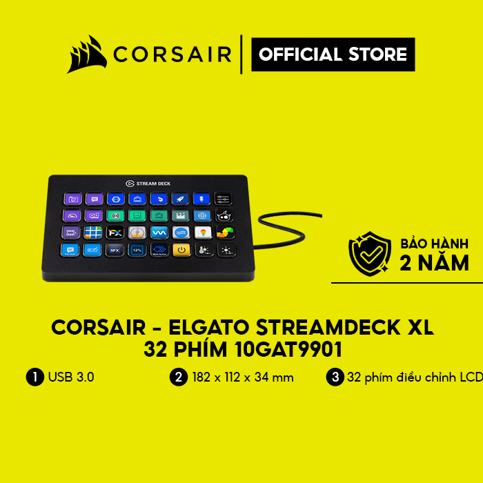 Bàn phím ảo Corsair - Elgato StreamDeck XL 32 phím 10GAT9901