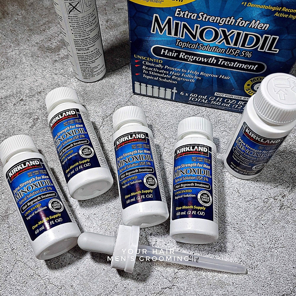 Dung dịch thoa ngoài Mọc tóc, mọc Râu Minoxidil 5% Kirkland USA