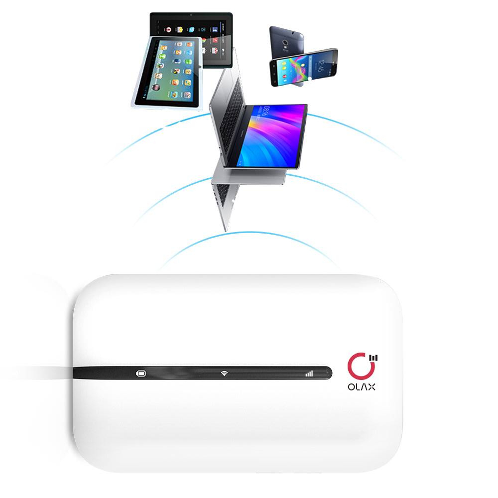 [Hỏa Tốc] Bộ Phát Wifi Từ Sim 4G Olax Ax6 Pro 300Mb Router 4G kèm pin sạc và 2 anten phát wifi ngay cả khi cúp điện | BigBuy360 - bigbuy360.vn