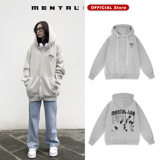 Áo hoodie nam nữ thời trang cao cấp zip mental® gothic hoodie zip