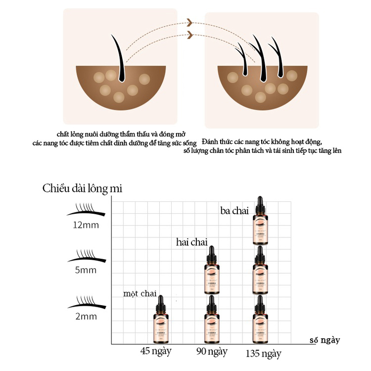 Serum lông mi 10ml lông mày dưỡng lông mi giúp mi dai và không dễ rụng làm cho lông mi dày