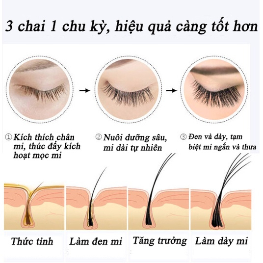 Serum lông mi 10ml lông mày dưỡng lông mi giúp mi dai và không dễ rụng làm cho lông mi dày