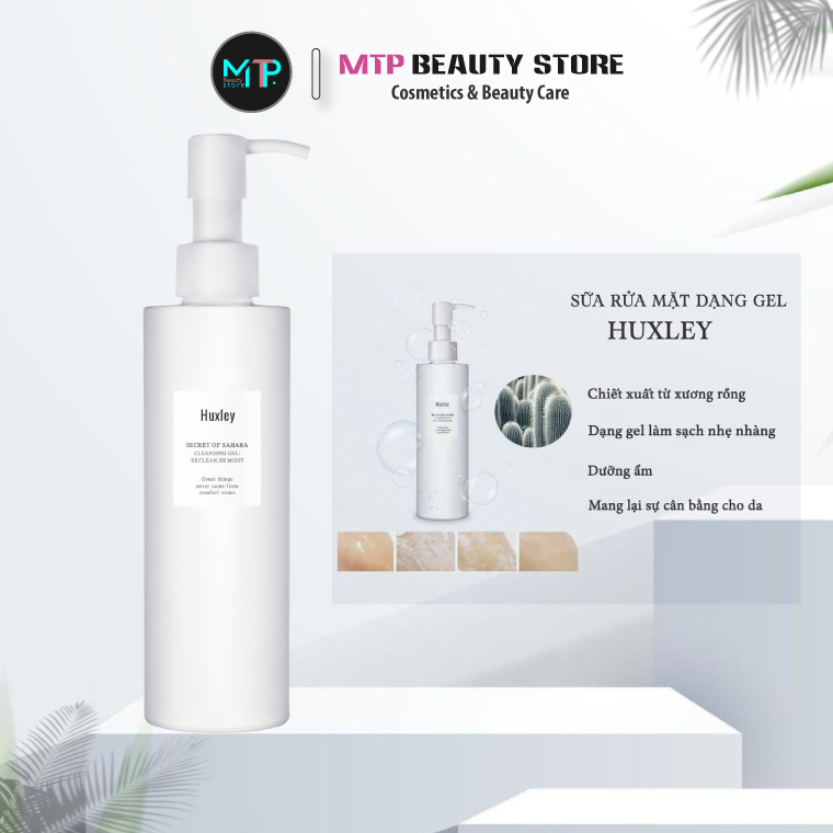 Sữa Rửa Mặt Huxley Cleansing Gel ; Be Clean, Be Moist 200ml