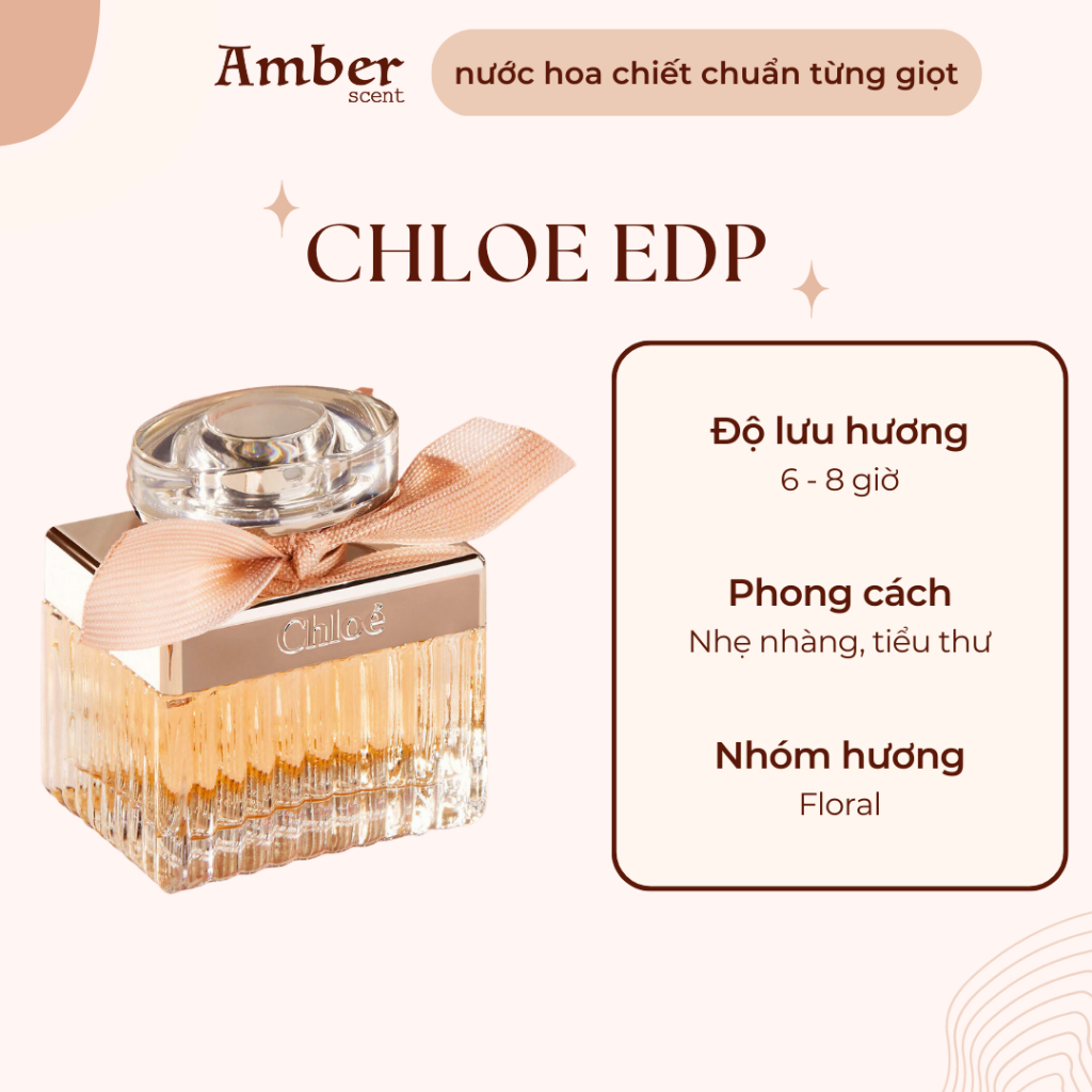 Mẫu thử nước hoa Chloe EDP, nước hoa nữ chính hãng thơm nhẹ nhàng