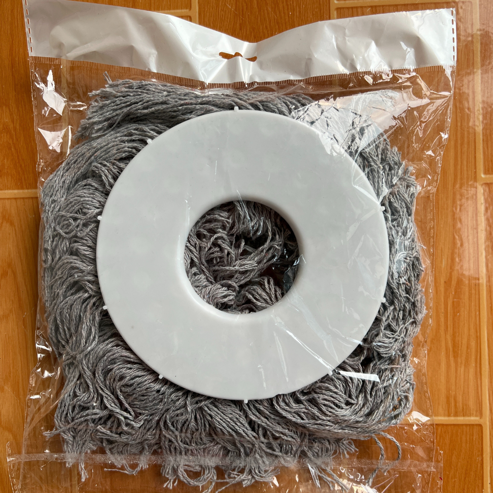 Bông lau nhà tròn xoay 360 độ Bông cotton thay thế siêu thấm hút - Bông tăm