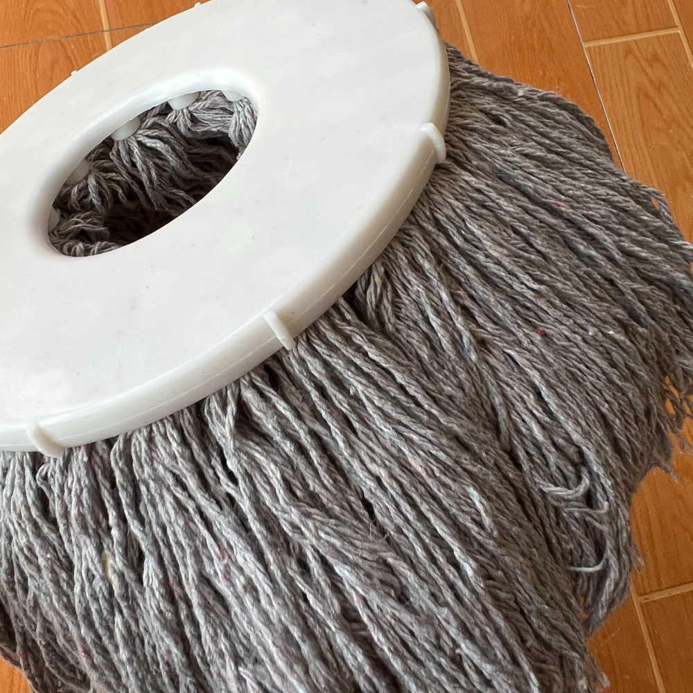 Bông lau nhà tròn xoay 360 độ Bông cotton thay thế siêu thấm hút - Bông tăm