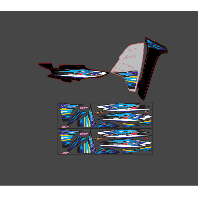 Tem dán xe wave 110 3  lớp chống phai màu