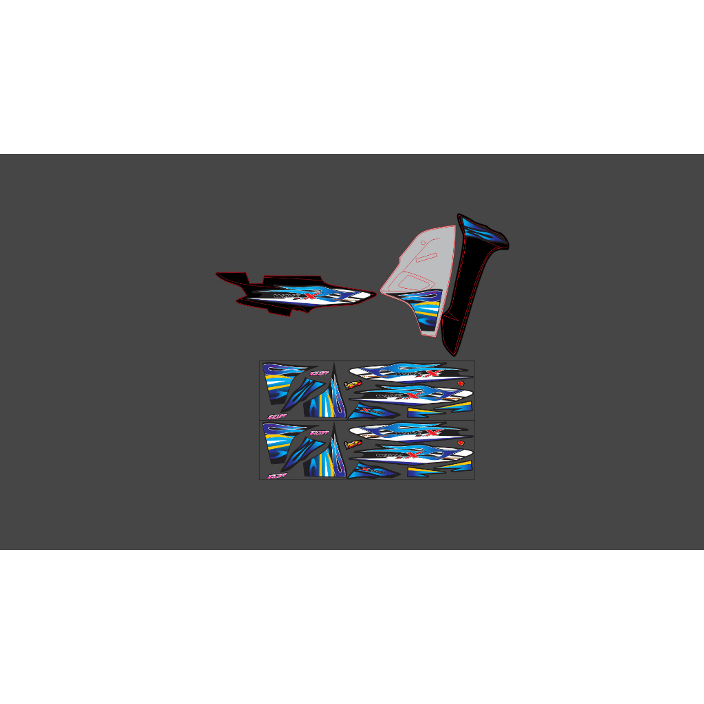 Tem dán xe wave 110 3  lớp chống phai màu