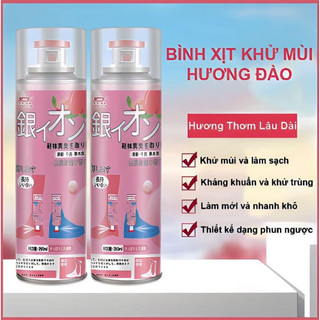 xịt giày khử mùi hôi hương đào 260ml