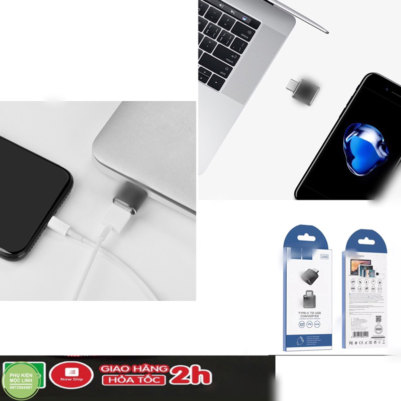 BỘ CHUYỂN ĐỔI TYPEC SANG USB HO.CO U.A5 HỖ TRỢ OTG NHẸ VÀ DI ĐỘNG VỚI VỎ HỢP KIM NHÔM