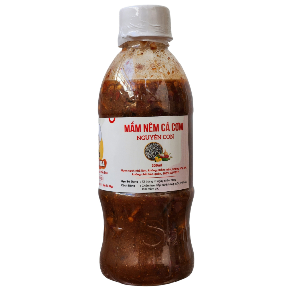 Mắm nêm cá cơm nguyên con đậm đặc Bếp Bà Nga, đặc sản Nha Trang, gia vị loại ngon (400gr)