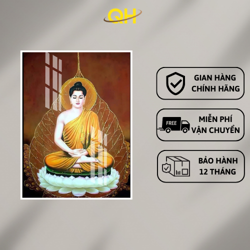 Tranh Treo Tường Gỗ Tráng Gương 3D Phật Giáo: Phật Thích Ca, Bồ Tát, Tam Thế Phật Treo Phòng Khách, Phòng Thờ TPG02