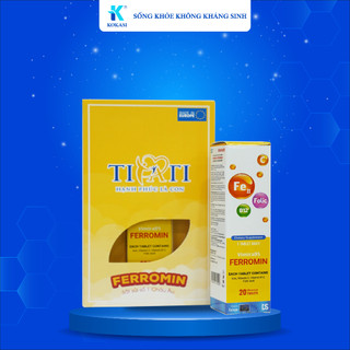 Viên sủi bổ sung sắt VimiraDS Ferromin - Hỗ trợ bổ sung Sắt, Acid folic và vitamin B12 cho các trường hợp thiếu máu