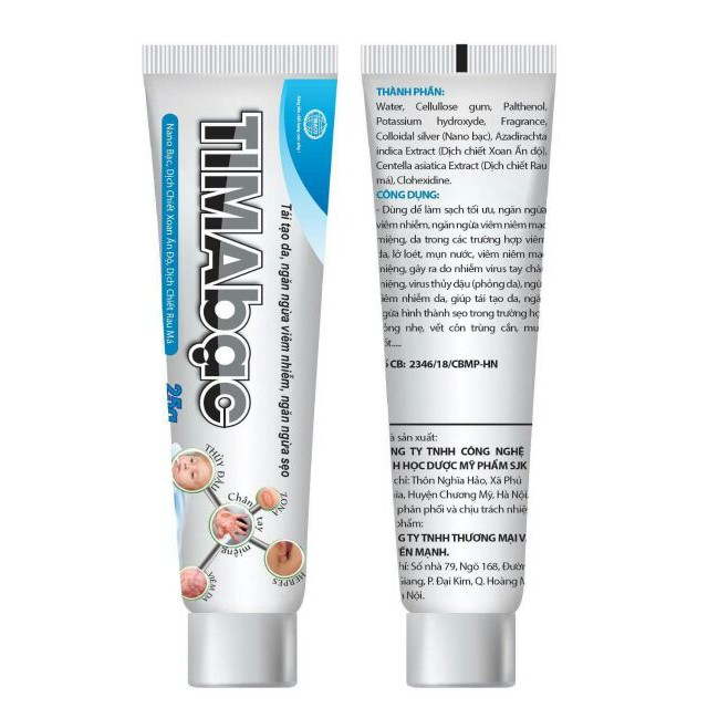 ⭐Kem bôi da TIMAbạc 25g - tái tạo da, ngăn ngừa sẹo Tima bạc