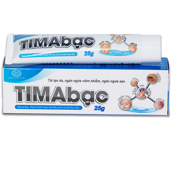 ⭐Kem bôi da TIMAbạc 25g - tái tạo da, ngăn ngừa sẹo Tima bạc
