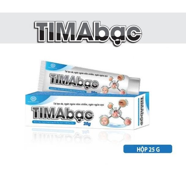 ⭐Kem bôi da TIMAbạc 25g - tái tạo da, ngăn ngừa sẹo Tima bạc