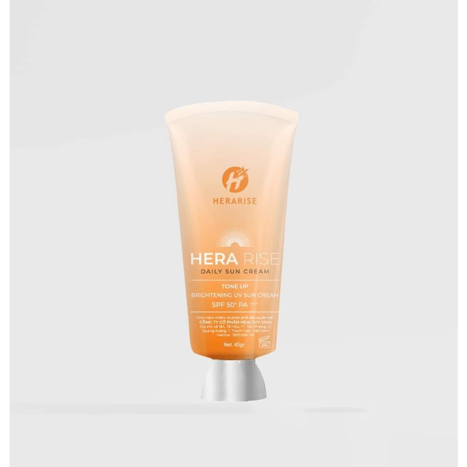 Kem chống nắng Herarise Daily Sun Cream nâng tone phổ rộng UV 50+