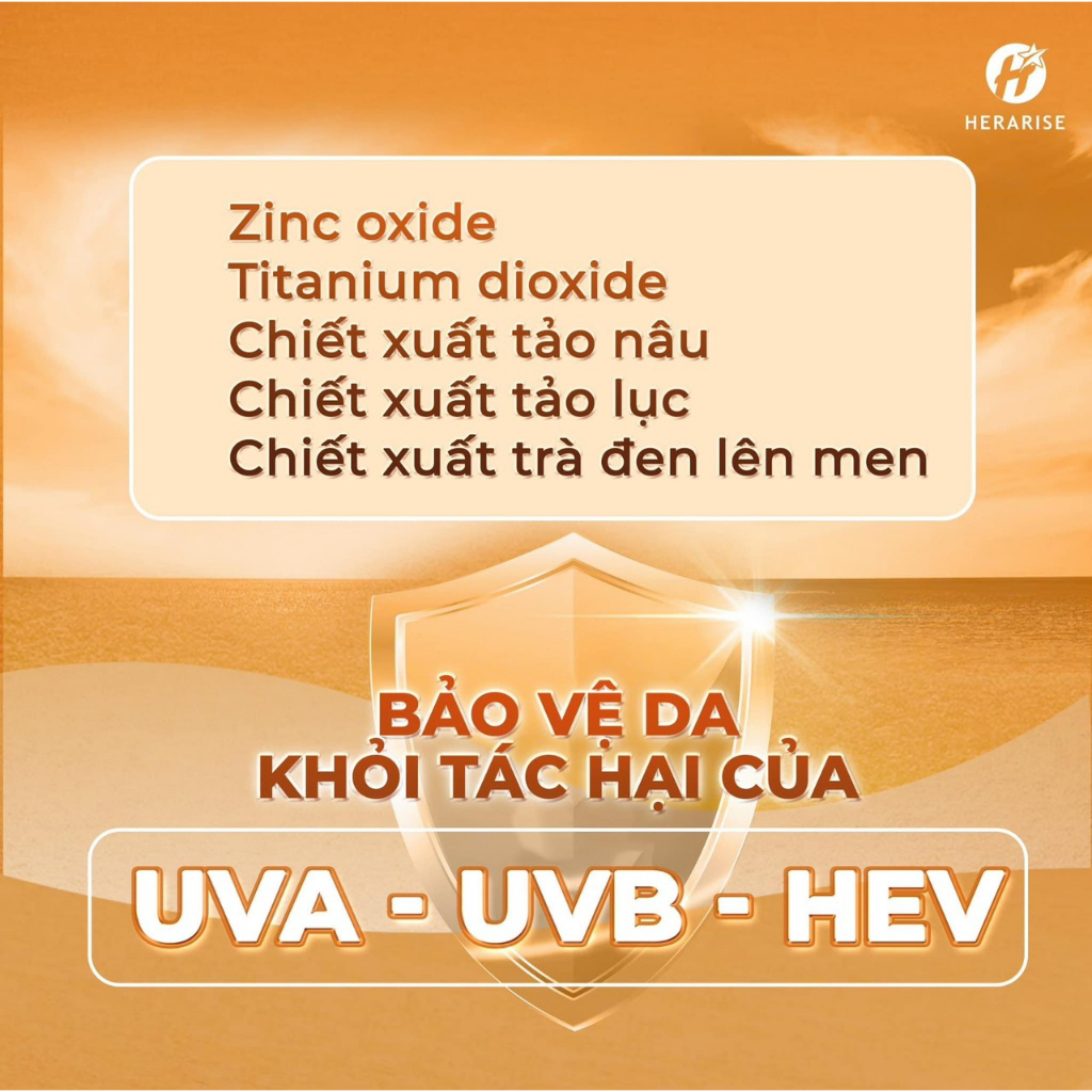 Kem chống nắng Herarise Daily Sun Cream nâng tone phổ rộng UV 50+
