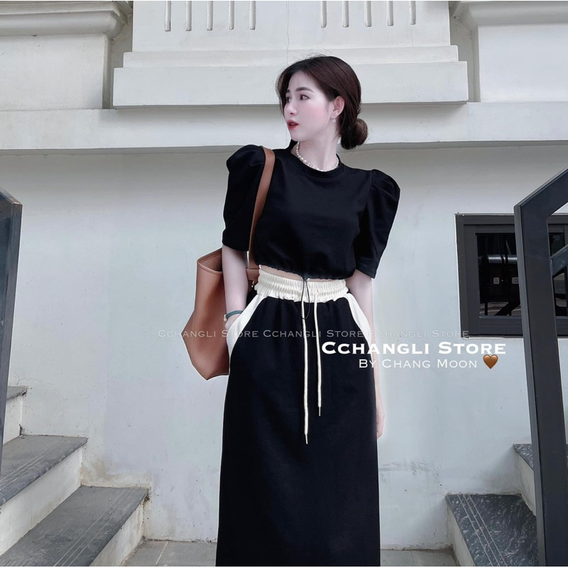 Set áo + chân váy dài