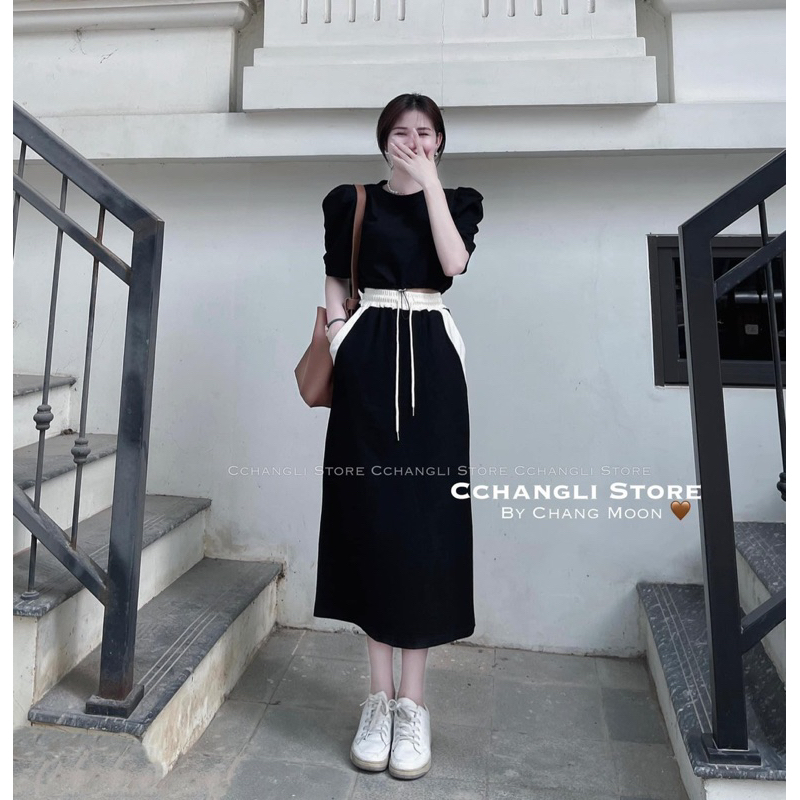 Set áo + chân váy dài