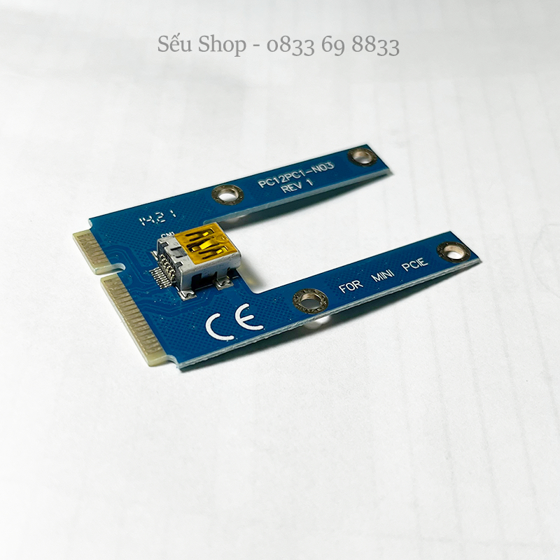 Mạch chuyển mini PCI - E cho laptop - kết nối riser