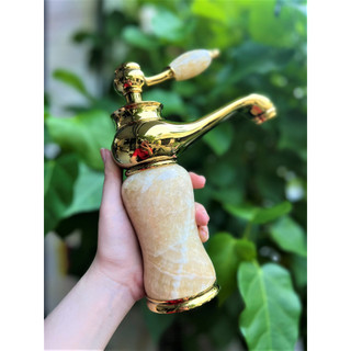 Vòi lavabo rửa mặt nóng lạnh giả đá