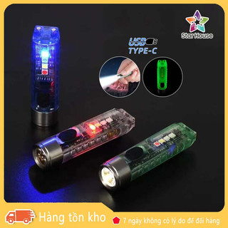 Đèn pin led mini s11 siêu sáng chống nước đa chức năng sạc usb tiện dụng