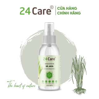 Xịt Phòng Tinh Dầu Sả Java 24Care 50ml - Kháng khuẩn - Khử mùi hôi - Đuổi muỗi, kiến ba khoang, côn trùng