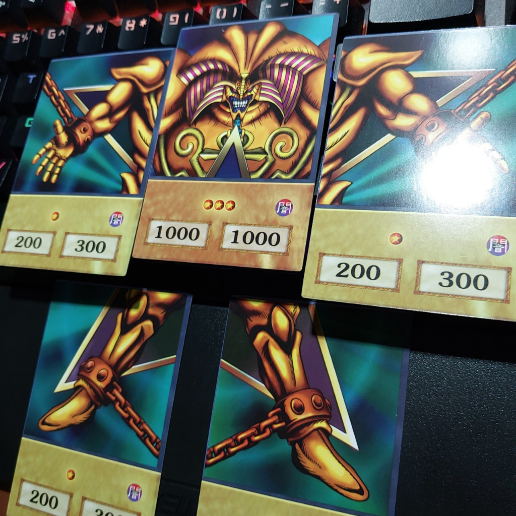 Combo 5 Thẻ Yugioh Exodia the Forbidden One trọn bộ vị thần sức mạnh kiểu Mangan Tặng kèm bọc bài bảo vệ 1458 D12 16