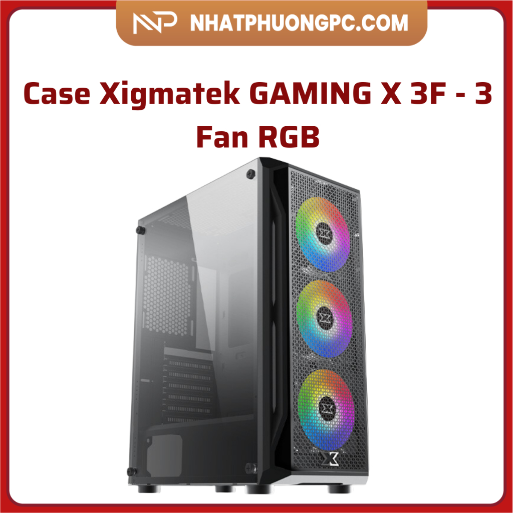 Vỏ Case Xigmatek GAMING X 3F - 3 Fan RGB - Bảo hành chính hãng Mai hoàng 12 tháng