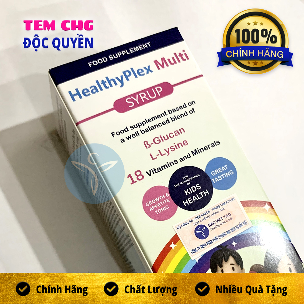 Healthyplex Multi 100ml Siro Cải Thiện Biếng Ăn, Suy Dinh Dưỡng Ở Trẻ