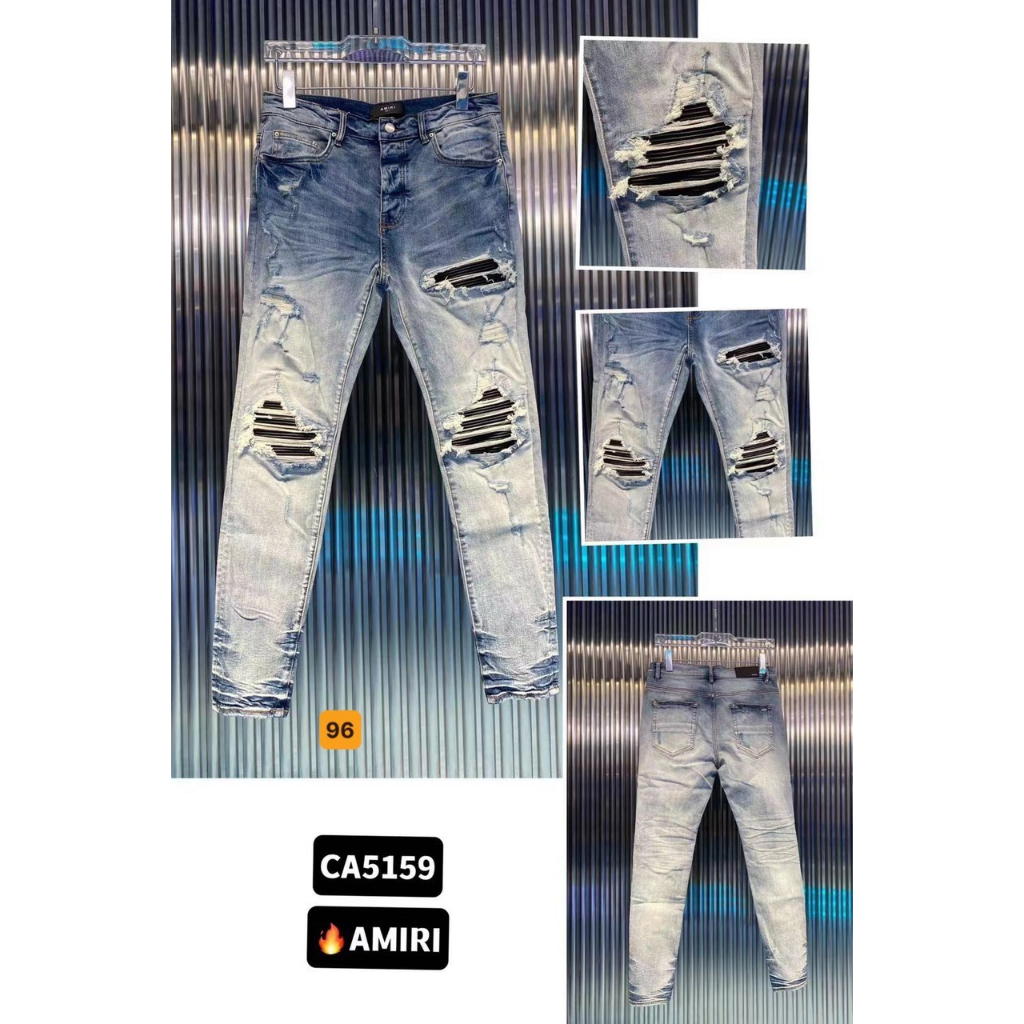Quần jean nam rách gối hoạ tiết cao cấp vải jean co dãn hàng chuẩn shop Phuongnamshop20 qk3