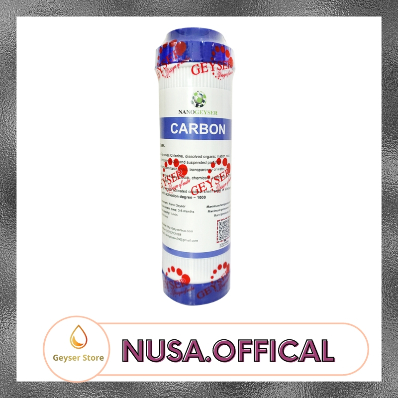 Bộ lõi lọc nước 123 máy Nano Lõi ARAGON , CARBON , CATION Nano Geyser - Hàng chính hãng