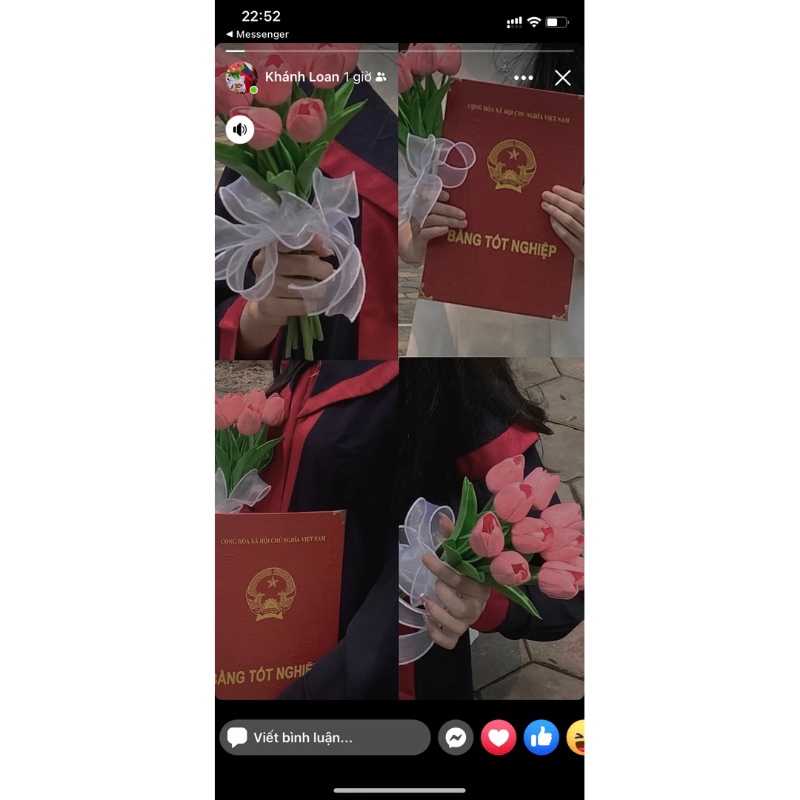 Quà tặng hoa bóng, hoa tuy lip, quà tặng 20/10,20/11,8/3,14/2..quà tốt nghiệp, khai trương...