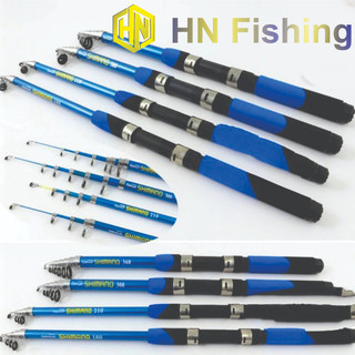 Cần câu máy rút Shimano. Cần câu lure lăng xê giá rẻ, cần câu máy đứng. Hoàng Nam Fishing