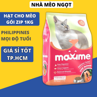 Hạt maxime cho mèo mọi lứa tuổi vị cá hồi | thức ăn mèo
