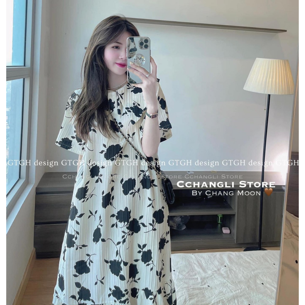 đầm bầu váy bầu mùa hè dáng đuôi cá dài phù hợp đi làm , đi chơi