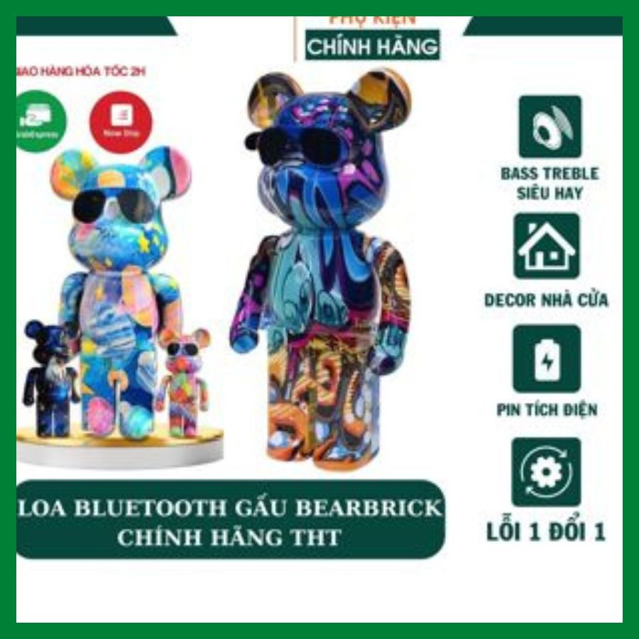 Loa Bluetooth B5+ Bearbrick Kaws B5 Plus Hình Gấu, Âm Thanh Sống Động, Nghe Nhạc Cực Hay Bảo Hành 6 Tháng YEYE SHOP