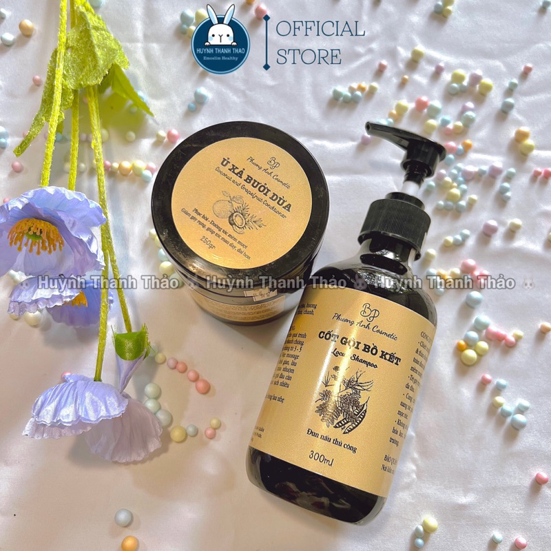 (Tặng Xịt Kích Mọc Tóc + Dưỡng Mi) COMBO CỐT GỘI BỒ KẾT + Ủ XẢ BƯỞI DỪA