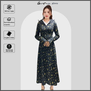Áo khoác chống nắng nữ toàn thân dáng dài thun lạnh cao cấp 2023