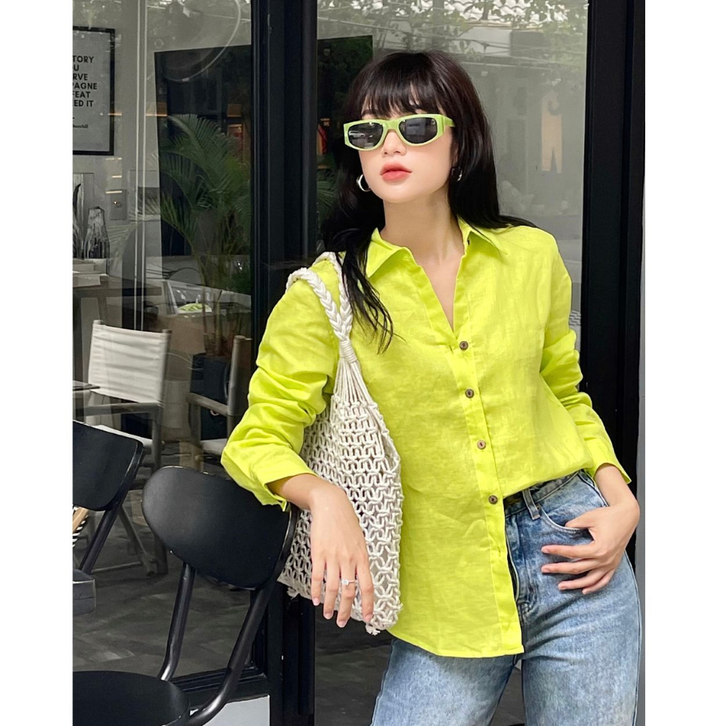 Áo Sơ Mi Linen Cao Cấp Trơn Tay Dài 7020 ROXY