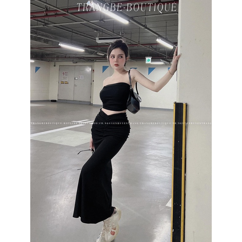 Set áo cúp ngực + váy nhúng đuôi cá - CarotShop