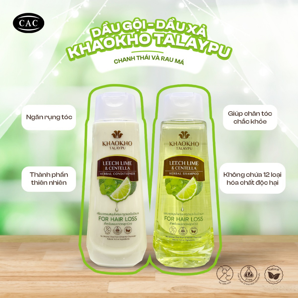 Dầu Gội Thảo Dược Khaokho Talaypu 330ml