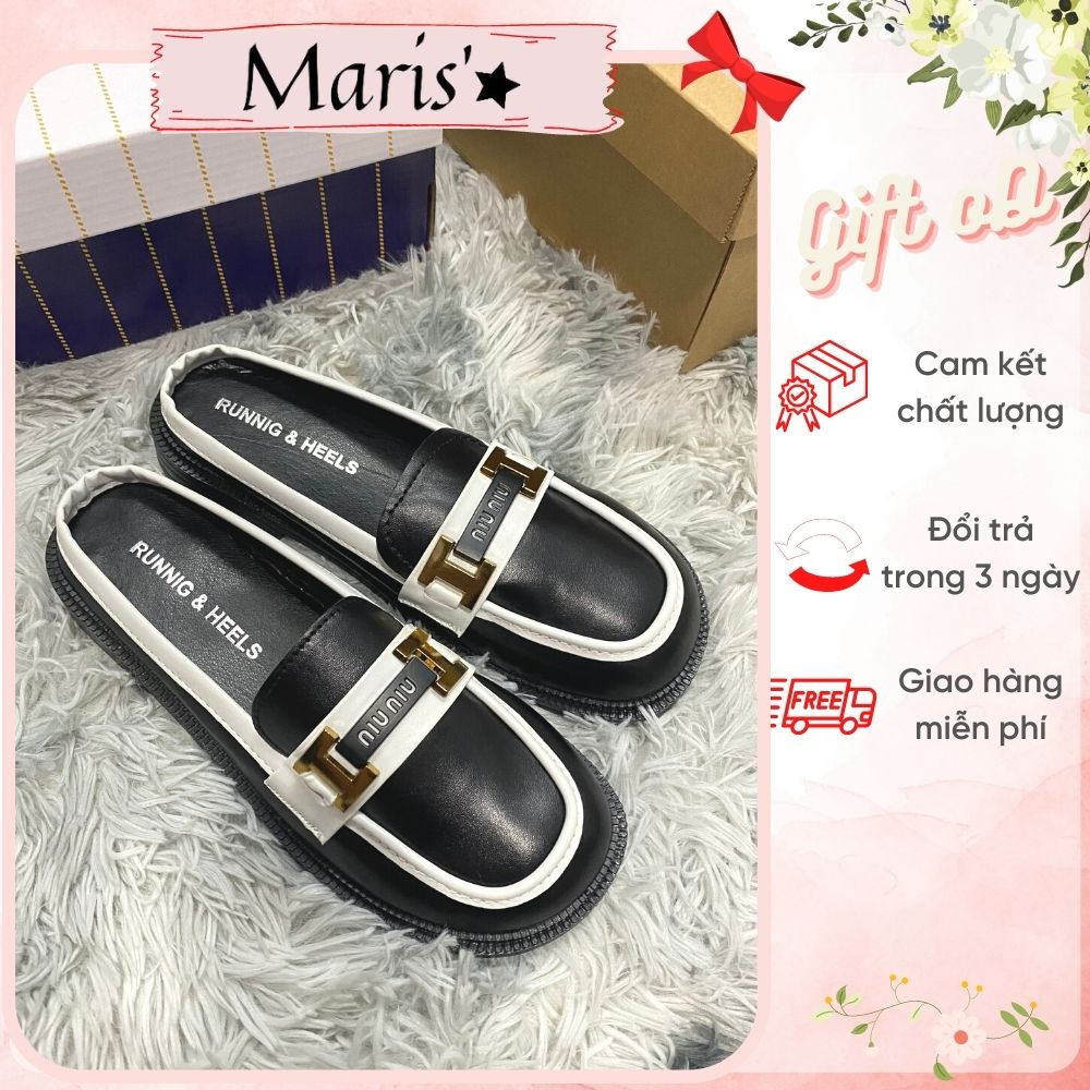 Giày sục búp bê nữ Doll ⚡ GIÁ SỐC ⚡ Giày búp bê đạp gót nhẹ nhàng thời trang, mẫu hotrend dễ thương 2023 - full box
