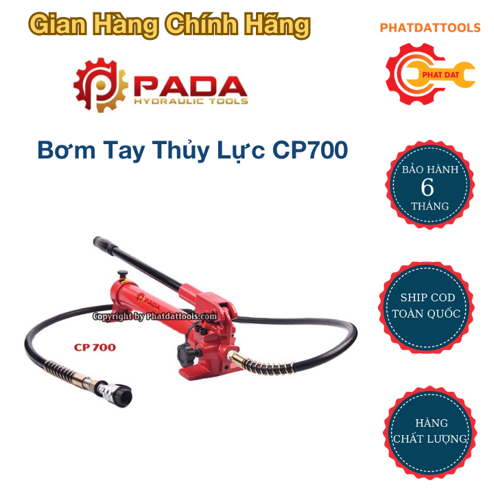 Bơm Tay Thủy Lực CP700 PADATOOLS - Tay Bơm Thủy Lực [Hàng Chính Hãng]