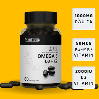  Viên uống hỗ trợ xương khớp Omega 3 D3 K2MK7 PROTEINVN 60 viên lọ 
